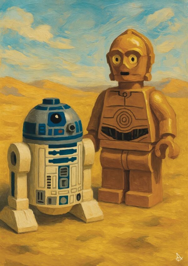 ANDSAL artwork with R2D2 and C3PO