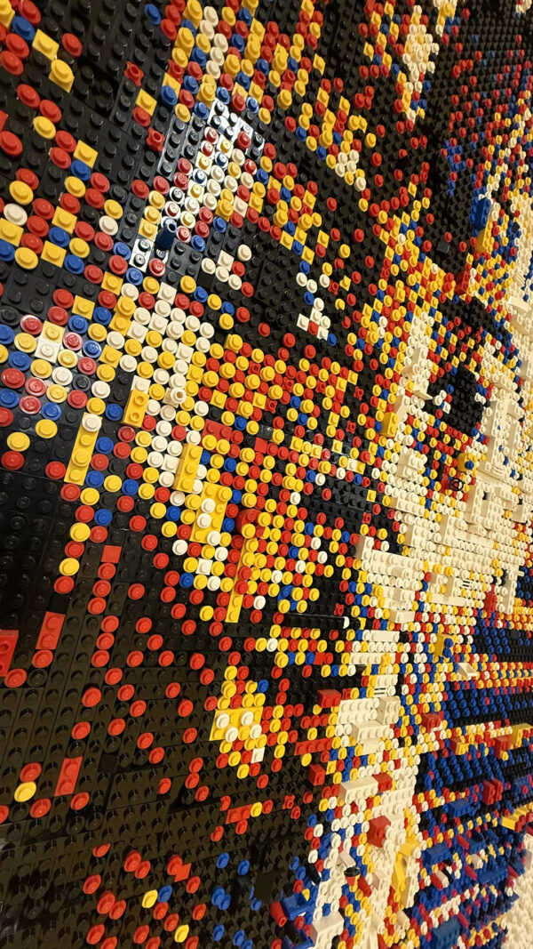 Detail van Illusion of Gold artwork door LEGO® Master Marcel de Jong
