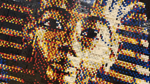 Detail van Illusion of Gold artwork door LEGO® Master Marcel de Jong