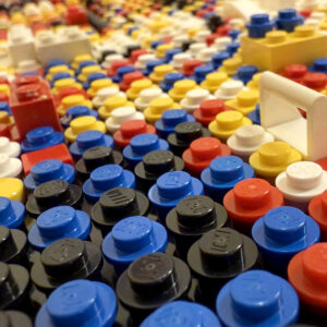 Detail van Illusion of Gold artwork door LEGO® Master Marcel de Jong